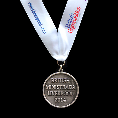 British-Ministrada-2014-50mm-Silver-Antique-Finish-Sports-Medal