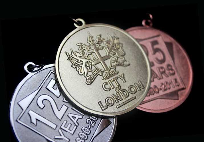City of London Frosted Polished Sports Medal - 50mm gold World Cup Blog