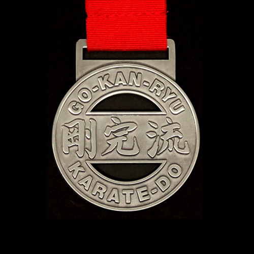 GKR Karate Regional Competition Medals with cutout in bronze