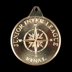 Junior Inter League final medals - 38mm gold/silver/bronze minted custom made winners swimming medals