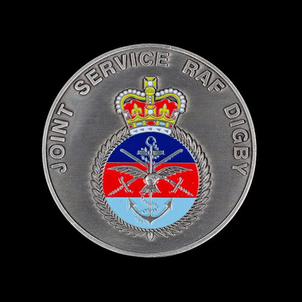 RAF Digby 70mm Silver Enameled Antique Joint Services Sports Medal