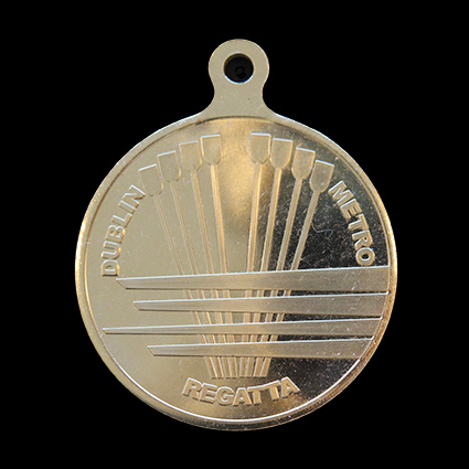 Dublin Metropolitan Regatta Sports Medal - 50mm gold minted custom made sports pendant