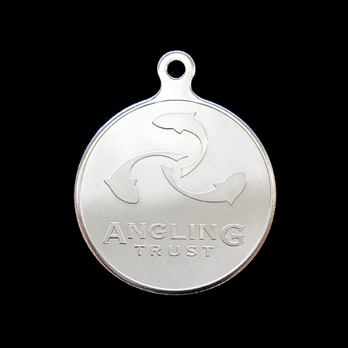 Angling Trust National Championships sports medals - 50mm silver minted - Medals UK