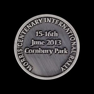 antique 100th Anniversary Commemorative Coin celebrating Morris International Rally - by Medals UK