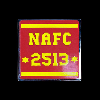 NAF Leaders medal - Custom made corporate 30mm square silver enamelled medal NAFC 2513 Awards Coin