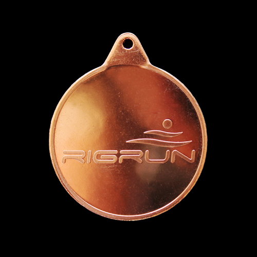 RigRun Sports Medal - 38mm bronze minted sports medal - Medals UK