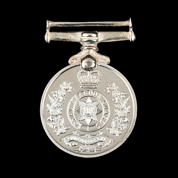 Royal Dragoon Guards 19mm Ag 925 Pl Miniature Military Medal Obverse