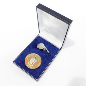 The silver enamelled Eastern Junior Alliance Football League Commemorative Medal was presented in fetching case with whistle world cup blog
