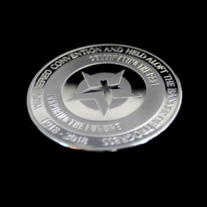 50mm Silver Semi-Proof Commemorative Medal - Helensburgh Heroes Vote 100 Women of All ages Commemorative Medal