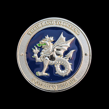43 Wessex Brigade 50mm Enameled Silver Commemorative Medal