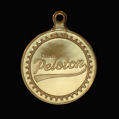Reverse of Custom Made Legal and General Cycle To Mipim Sports Medal - 50mm gold minted and bright sports pendant by Medals Uk to commemorate 2016 event
