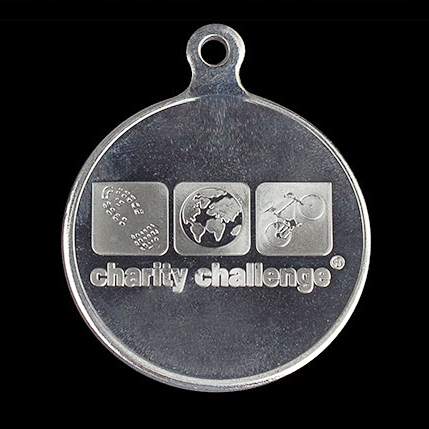 Charity Challenge Sports Medal - 50mm Silver Minted Commemorative Medal - by Medals UK