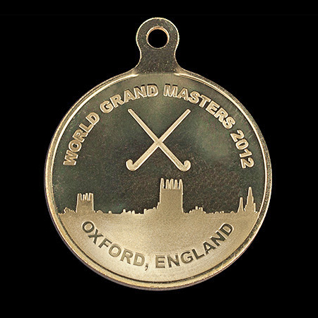 World Grand Masters 2012 50mm Gold Minted Oxford Sports Medal