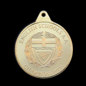 English Schools Athletics Association - 38mm gold minted ESAA Championships - Supportive