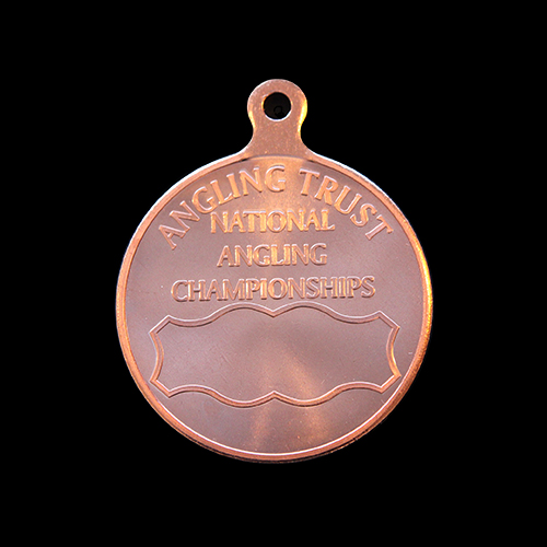 Angling Trust National Championships sports medals - 50mm silver minted - Medals UK