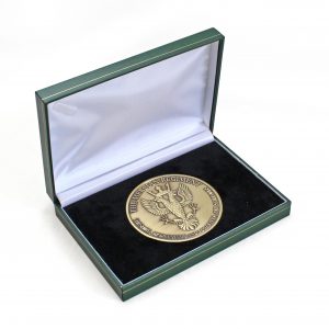The Mercian Regiment 75mm Gold Antique Regimental Medal Award Reverse