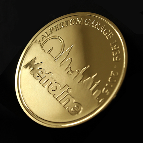 The Metroline Commemorative Coin was custom made to be awarded to the winner of the best London Garage in 2015