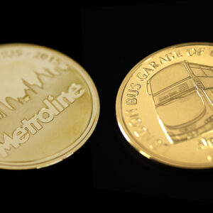 I Thoroughly recommend Medals UK - testimonial for Metroline Commemorative Coin custom made for the best London Garage of the year 2015 by Medals UK front and back of coin
