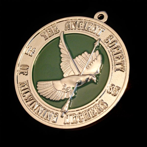 50mm Silver Kilwinning Archery Awards Medals with a Frosted Colour Finish - Sport Pendants by Medals UK