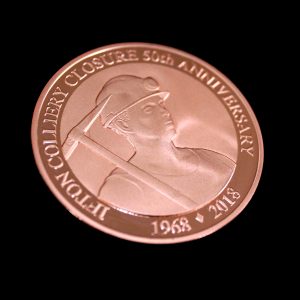 50mm Bronze Minted Bright Ifton Colliery Anniversary Coin